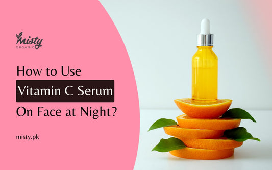 how to use vitamin c serum on face at night