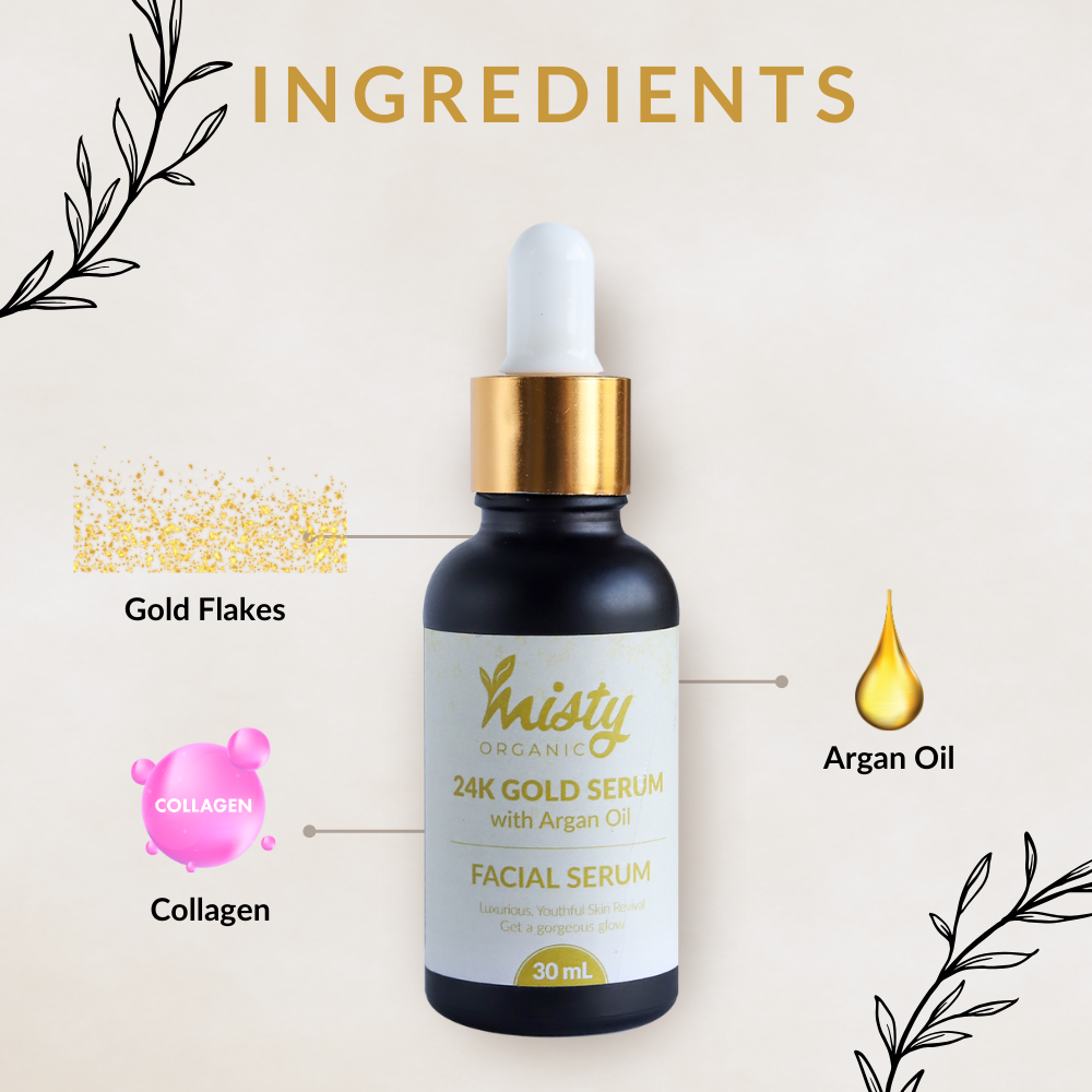 24K GOLD SERUM - 24k Gold + Collagen